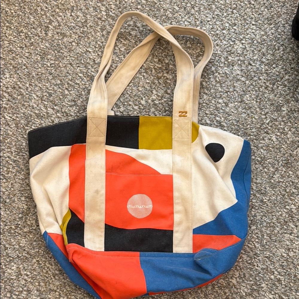 Colorful Billabong Tote Beach Bag